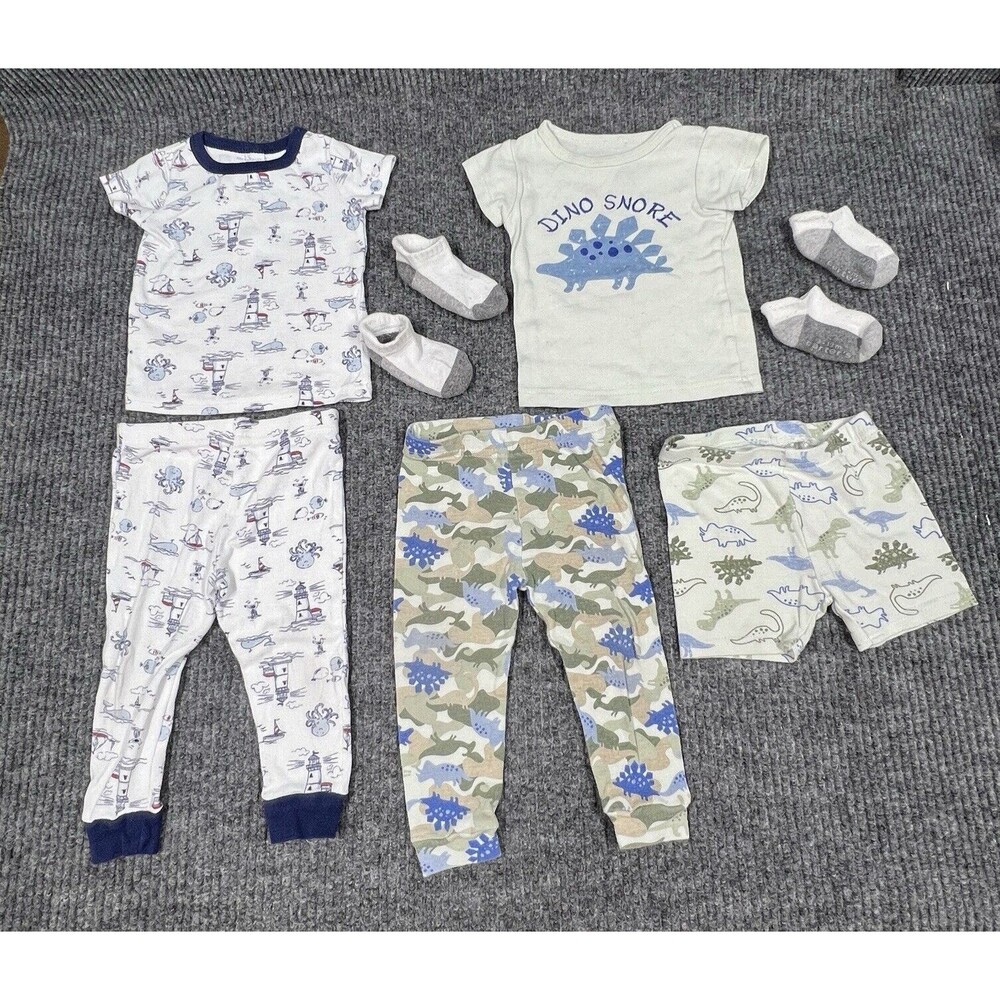 Chick Pea & Laura Ashley Pajama 2 Set Girl Boys‎ 12 Month Cotton All Over Prints